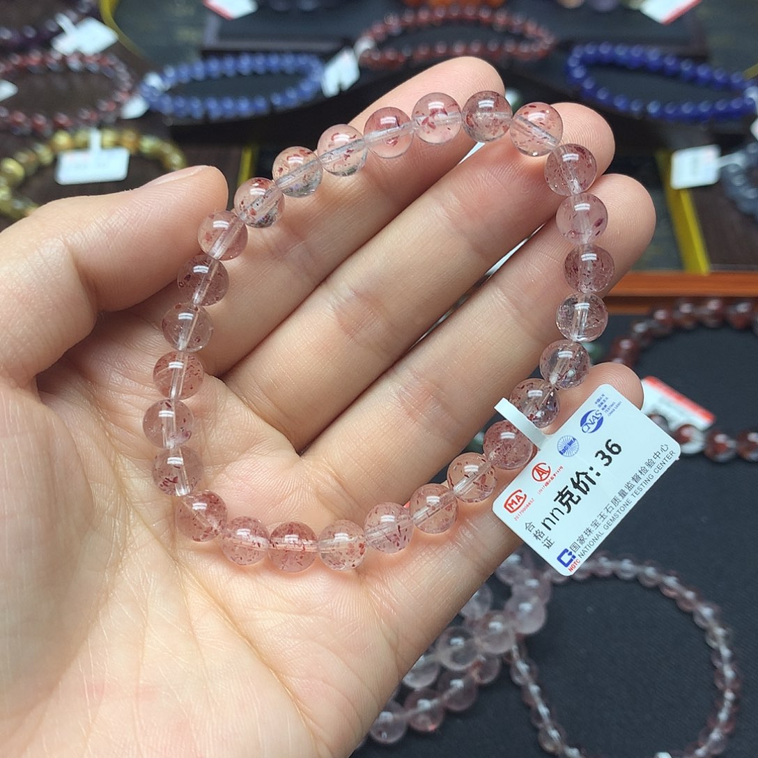 石英质玉手链未镶嵌手链