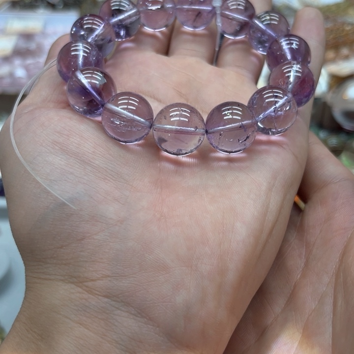 【闪购商品】水晶手链未镶嵌大*紫水晶