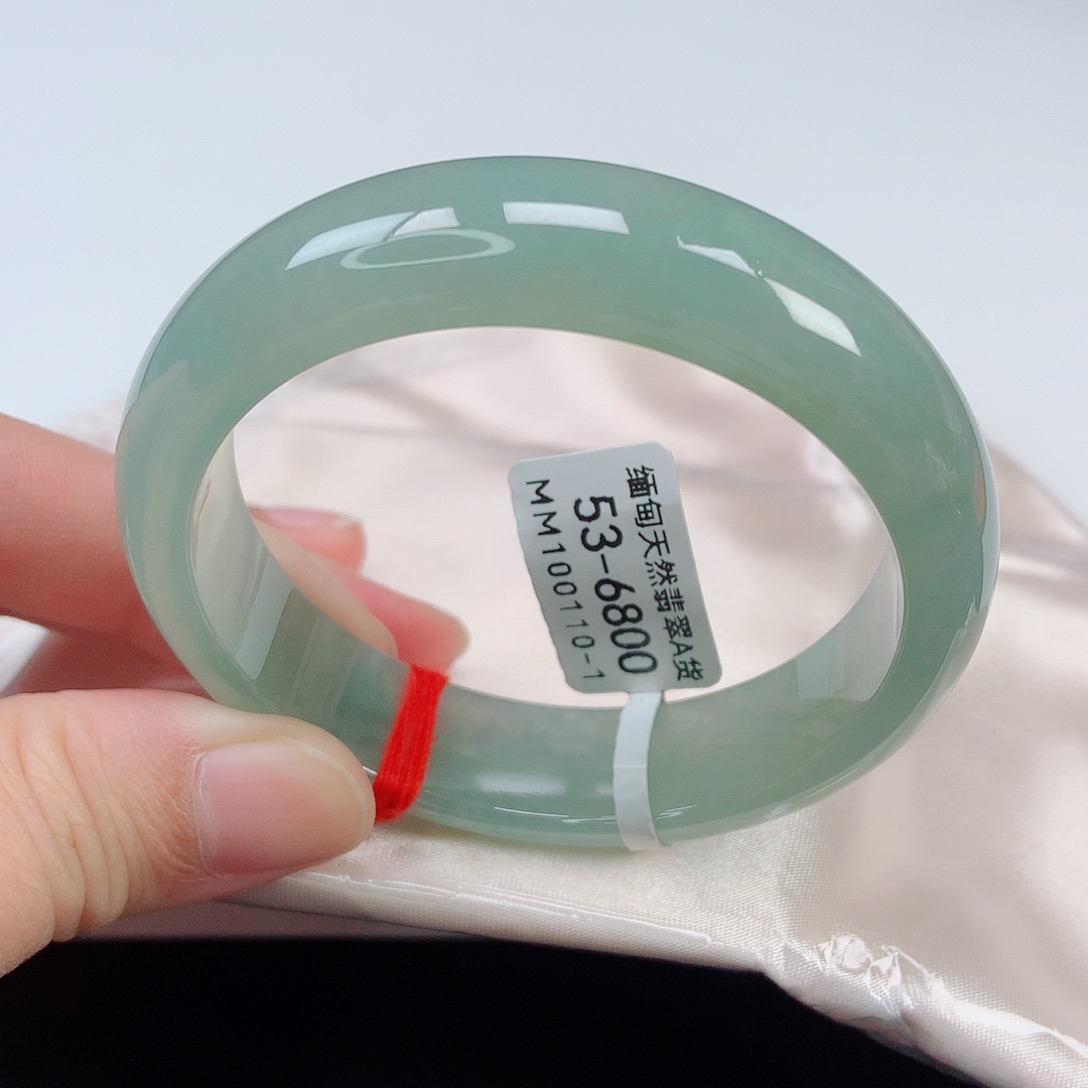 未镶嵌手镯翡翠53正圈