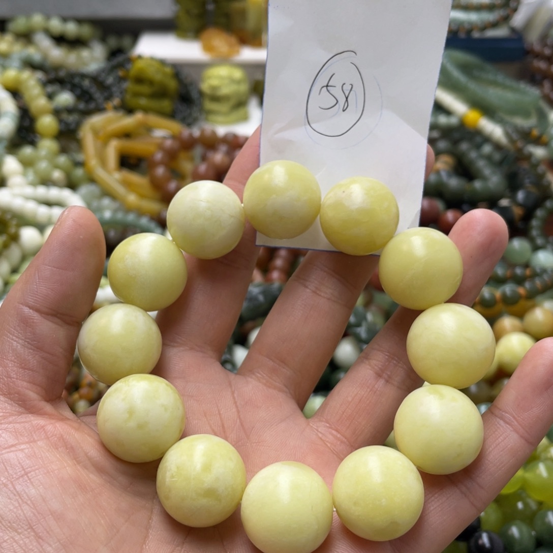 蛇纹石玉手链未镶嵌