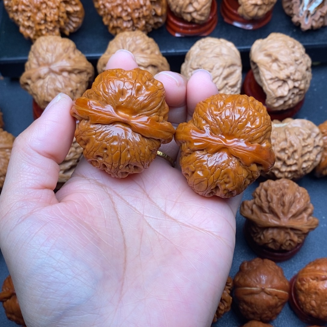 把件文玩核桃44平谷元宝