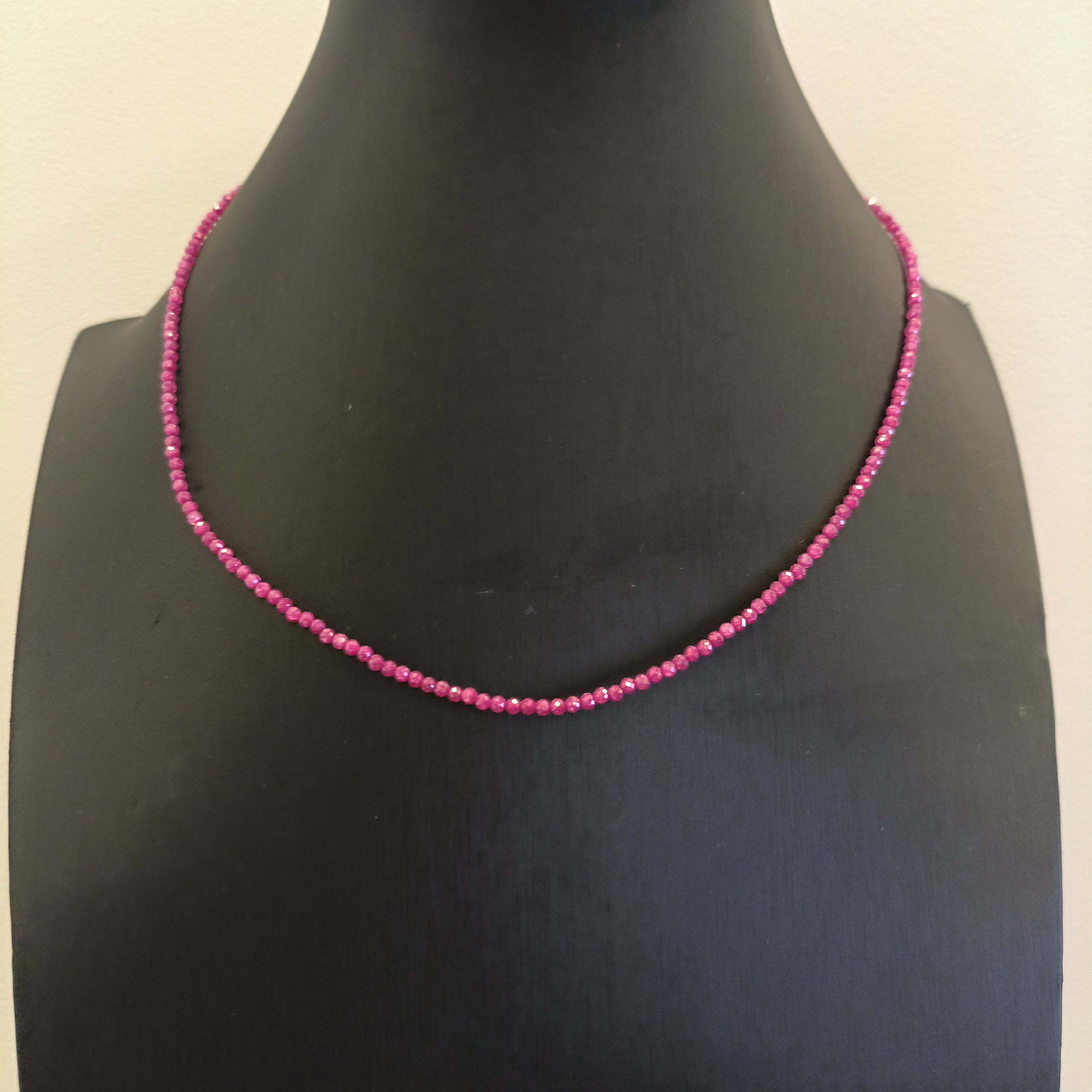 石榴石切割面夏日百搭项链珠卡2mm+*（多样性单个发货）