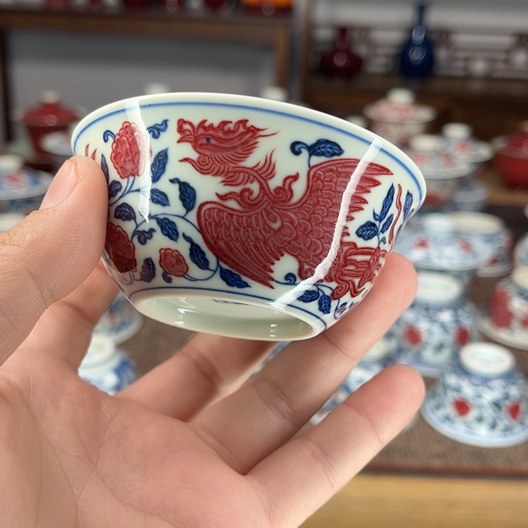 妥***妥陶景德镇陶瓷青花釉里红