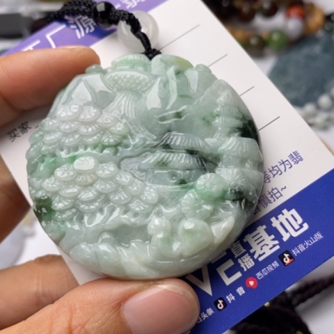 翡翠未镶嵌颈饰翡翠