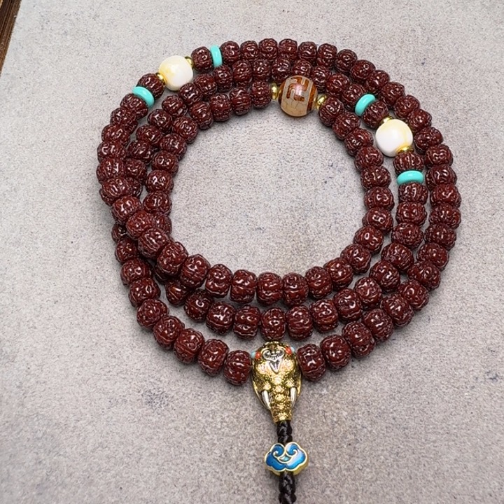 ****꧔金刚菩提吊坠盘龙108尺寸9