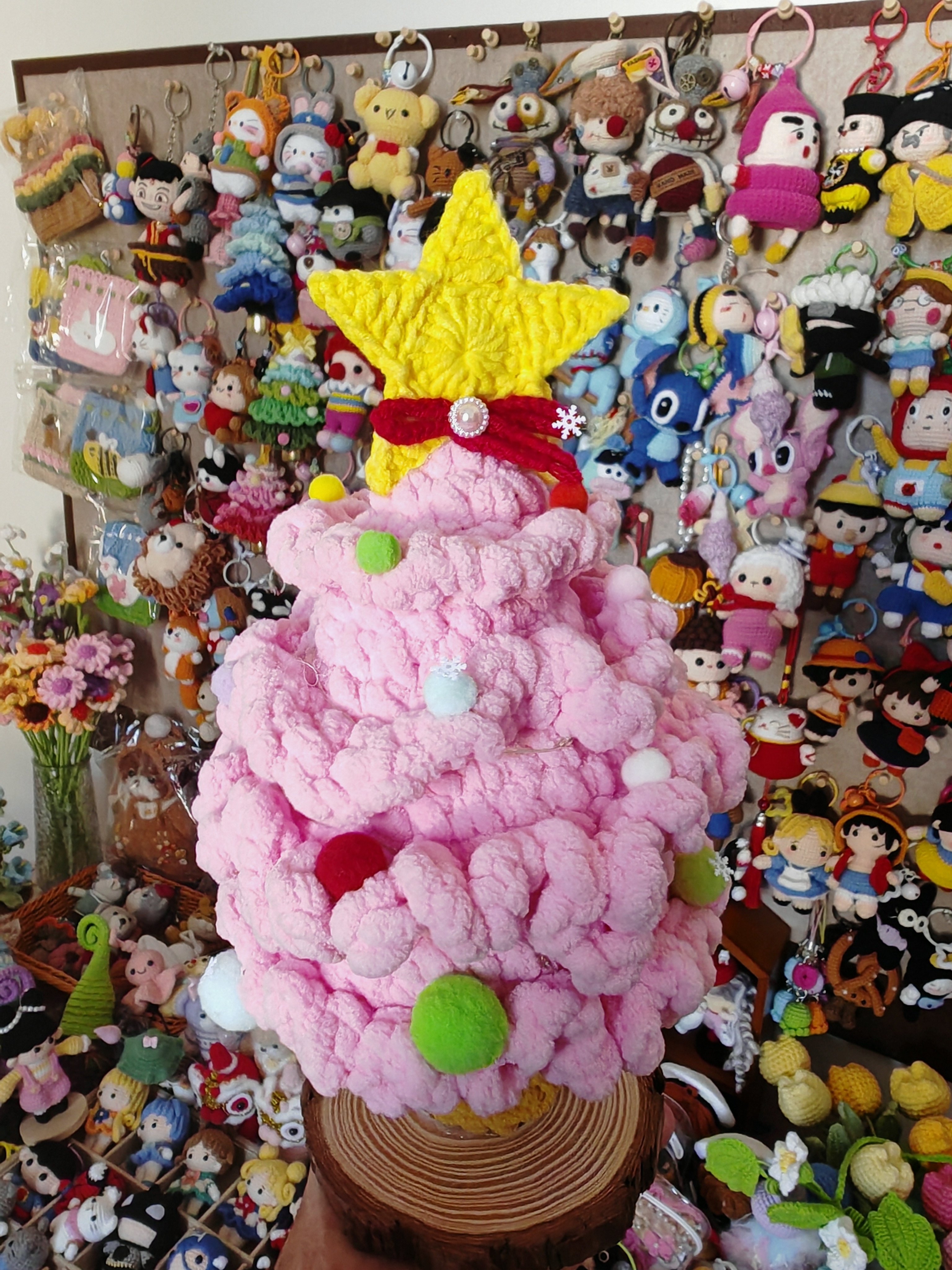 【直播扣号选款拍】手工挂件钥匙扣可爱编制玩偶礼物No退No针织玩偶