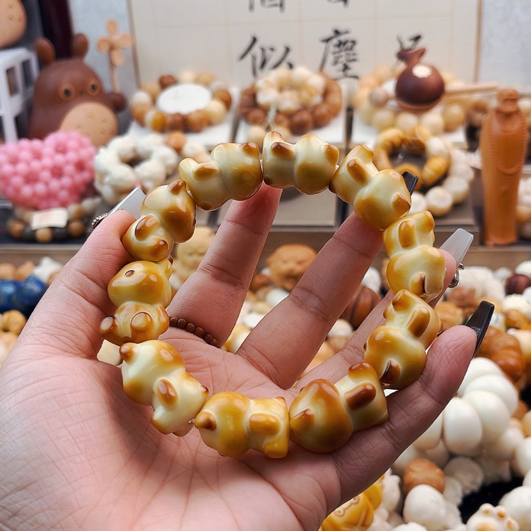 菩提根/象牙果手串清*清牧