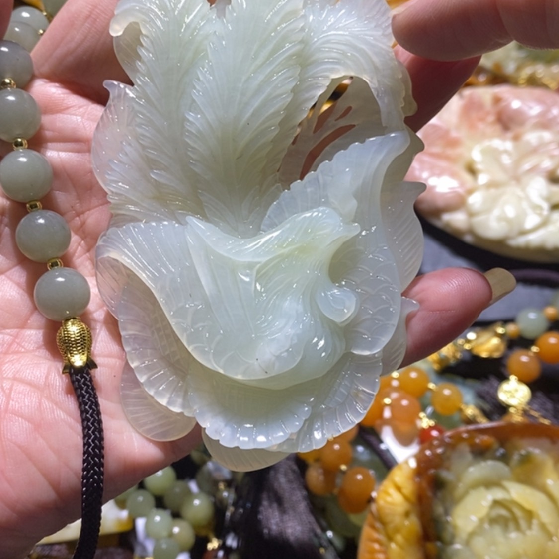 【闪购商品】岫玉毛衣链未镶嵌