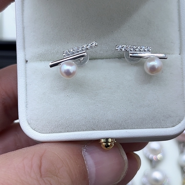 淡水珍珠颈饰银S925镶嵌