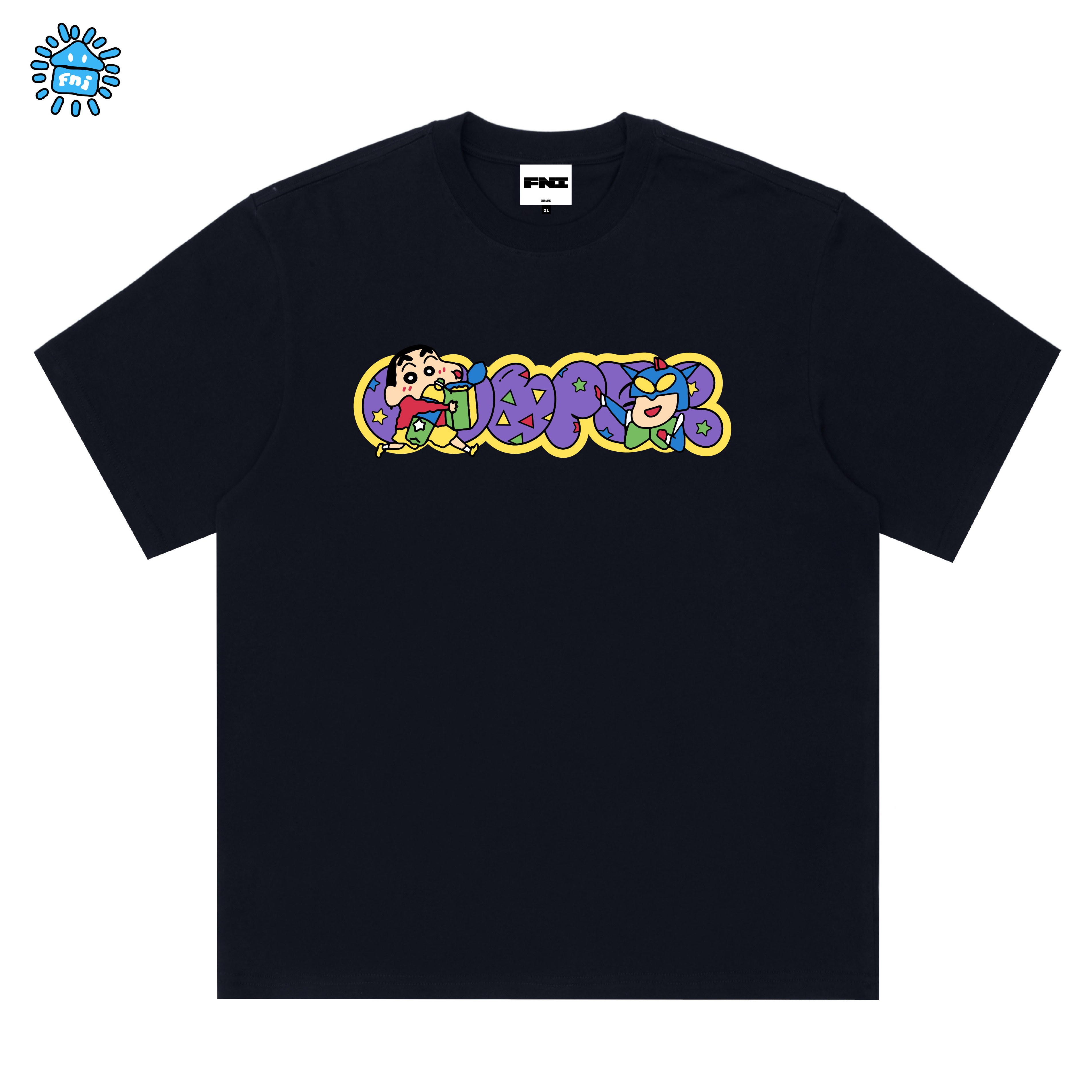 FNI Cooper系列（蜡笔小新）t恤卡通趣味纯棉短袖男女同款新款光变