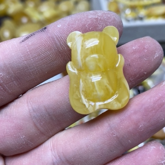 蜜蜡裸石未镶嵌吊坠