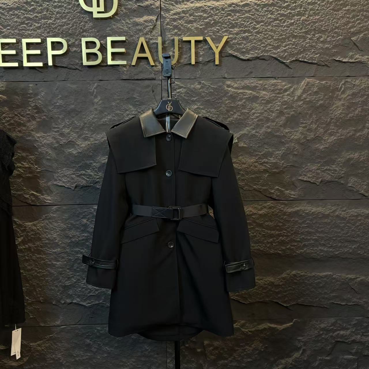 大码设计—宽松型棉服外套工装拼接高级感休闲大衣1094