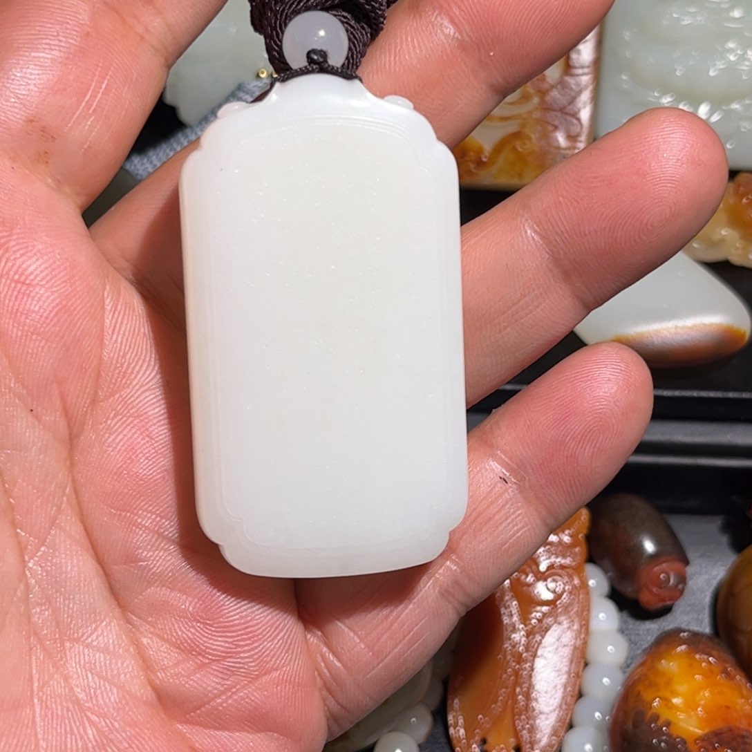 和田玉挂件未镶嵌十**琴