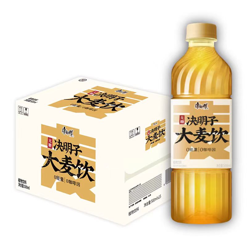 康师傅500ml*15瓶装决明子大麦茶枸杞菊花茶