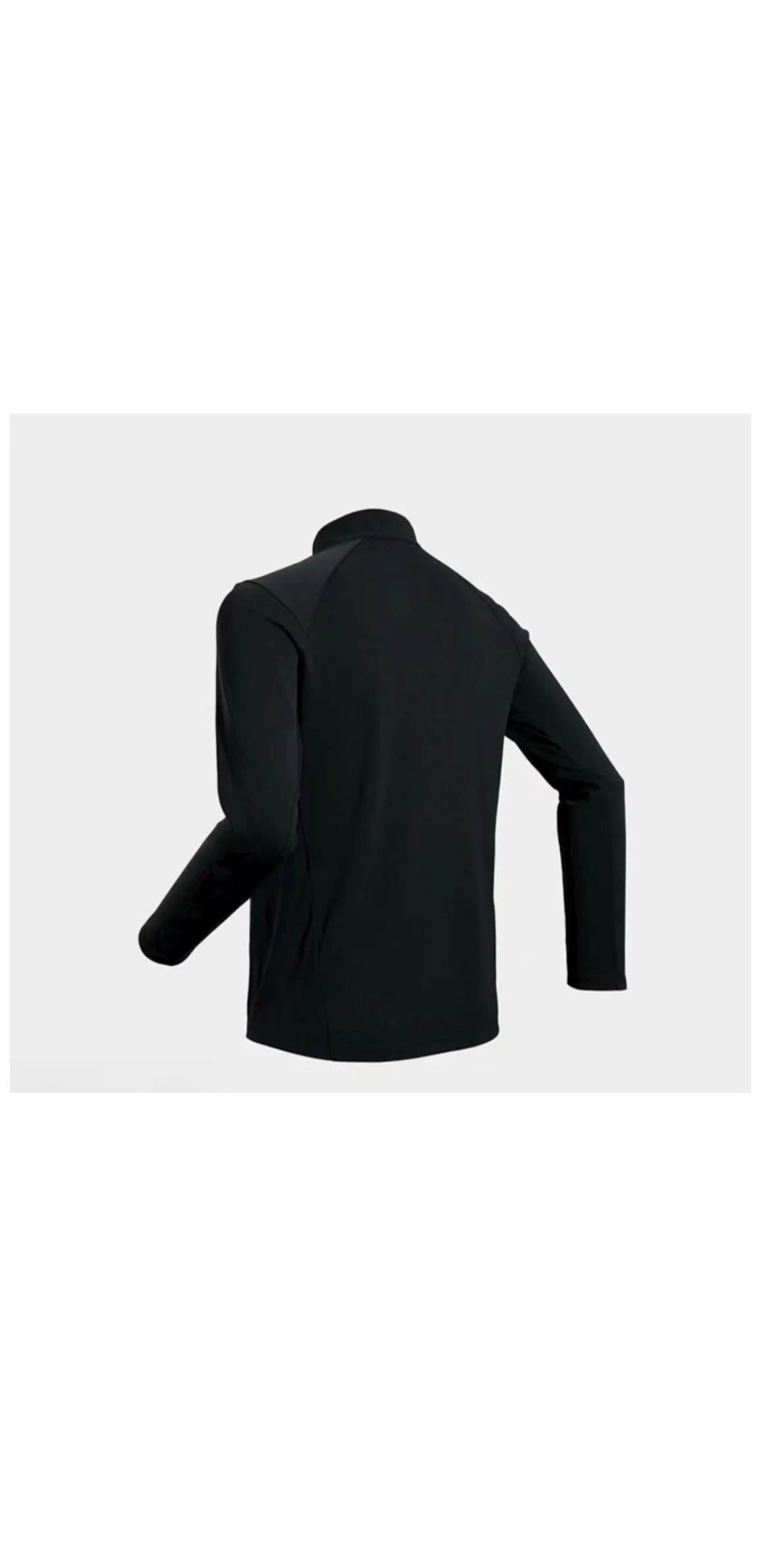 25年秋冬新款男女同款磨毛长袖T恤纯色半拉链KL