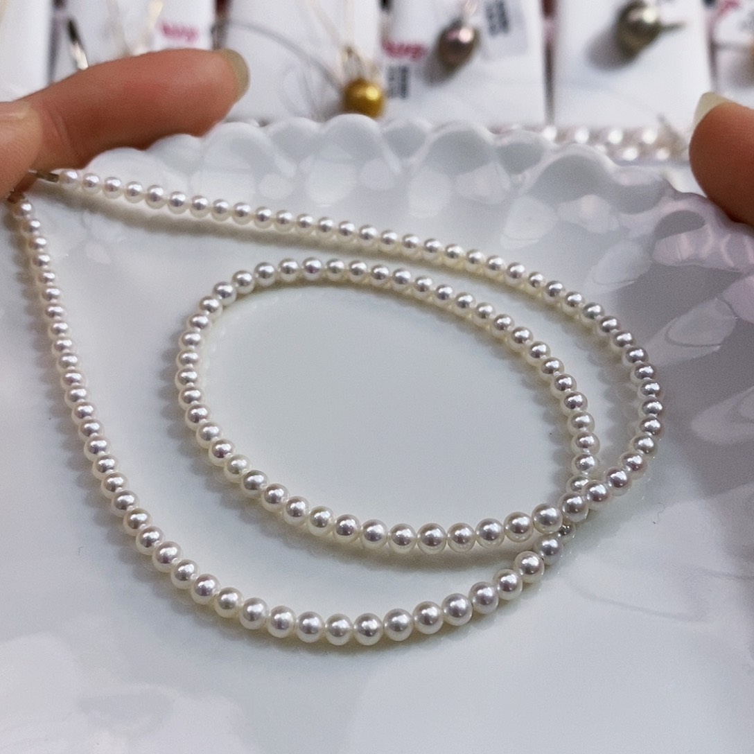 银S925镶嵌8A+特价流量单正圆极光炫彩正版珠宝淡水珍珠