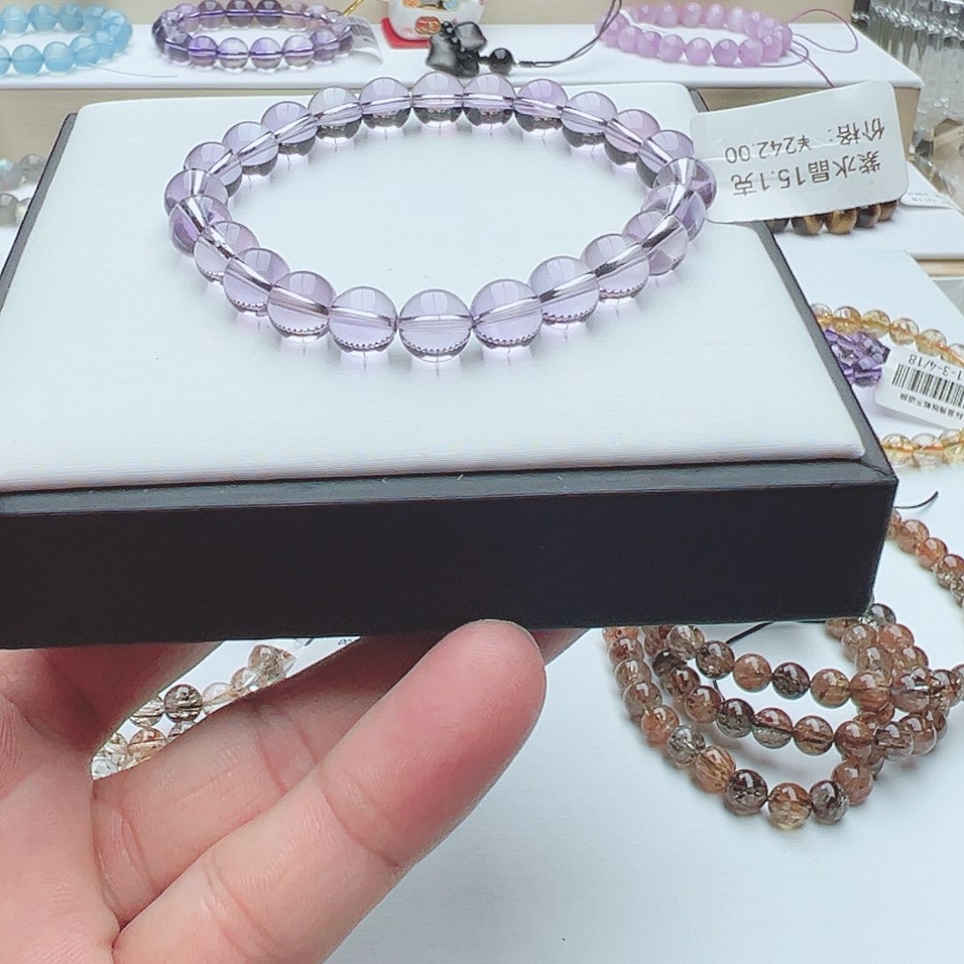 水晶手链未镶嵌紫水晶单圈