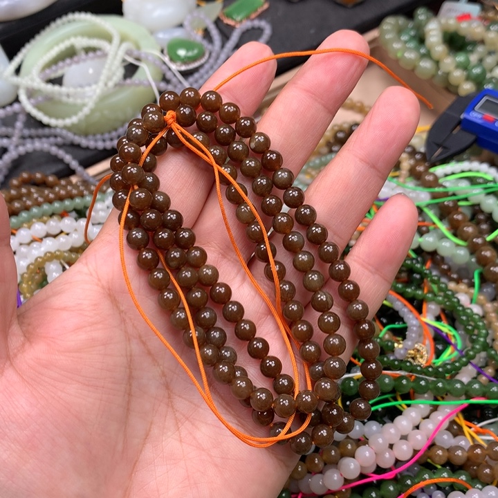 和田玉未镶嵌手链33