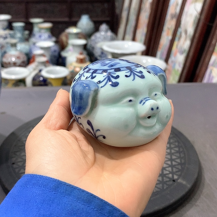 陶摆件博古架陶瓷摆件