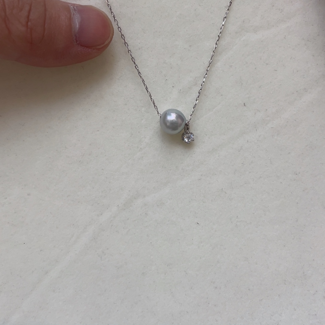 海水珍珠吊坠(不含链)银S925镶嵌