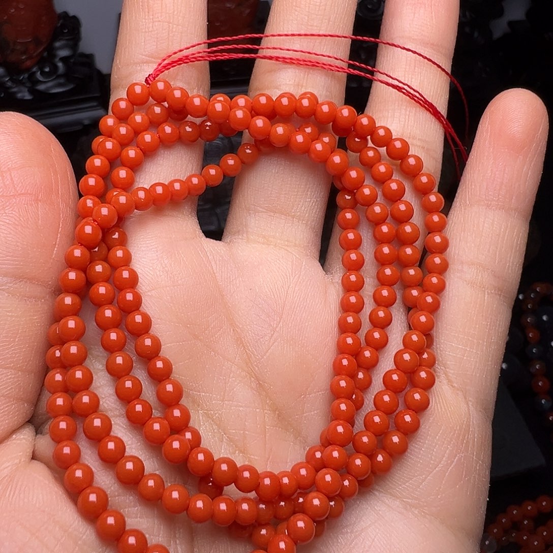 南红玛瑙未镶嵌手链