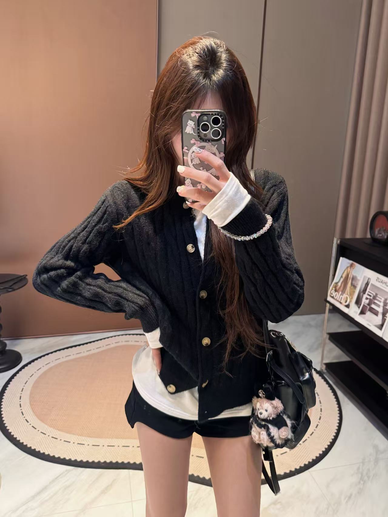 李馨儿【忘忧草】显瘦气质条纹洋气宽松百搭套头早秋秋冬毛衣