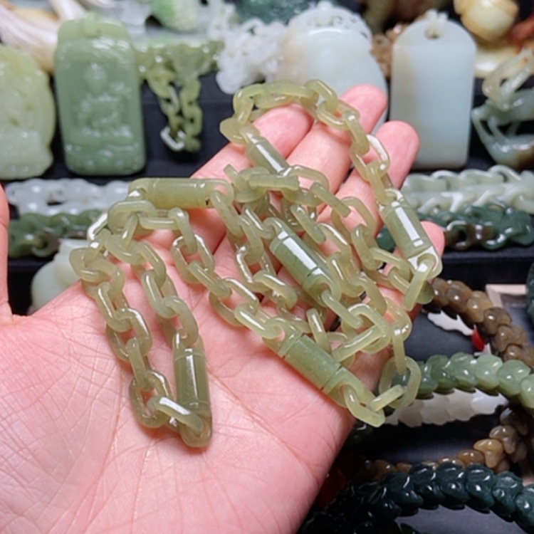 【闪购商品】和田玉未镶嵌颈饰酷***头