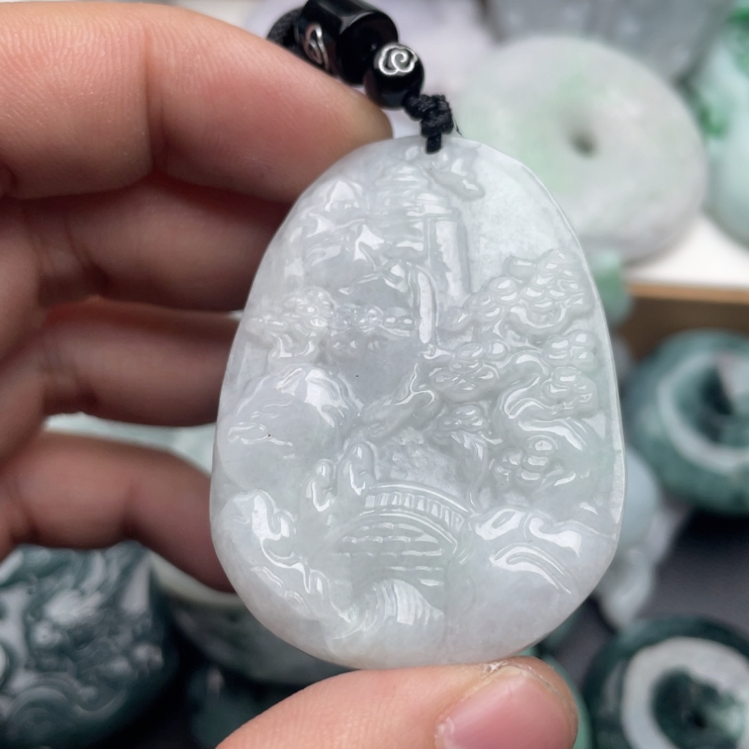 翡翠未镶嵌吊坠(不含链)