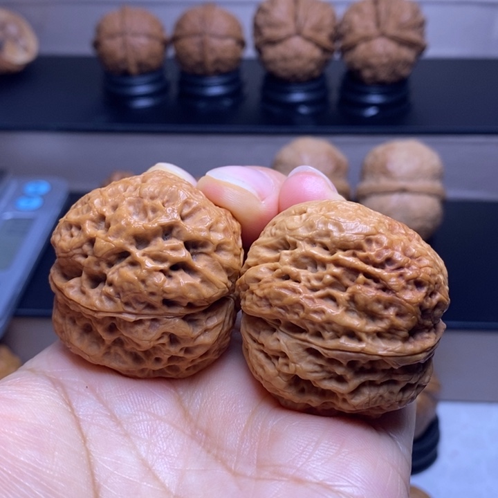 文玩核桃把件虎头门墩97