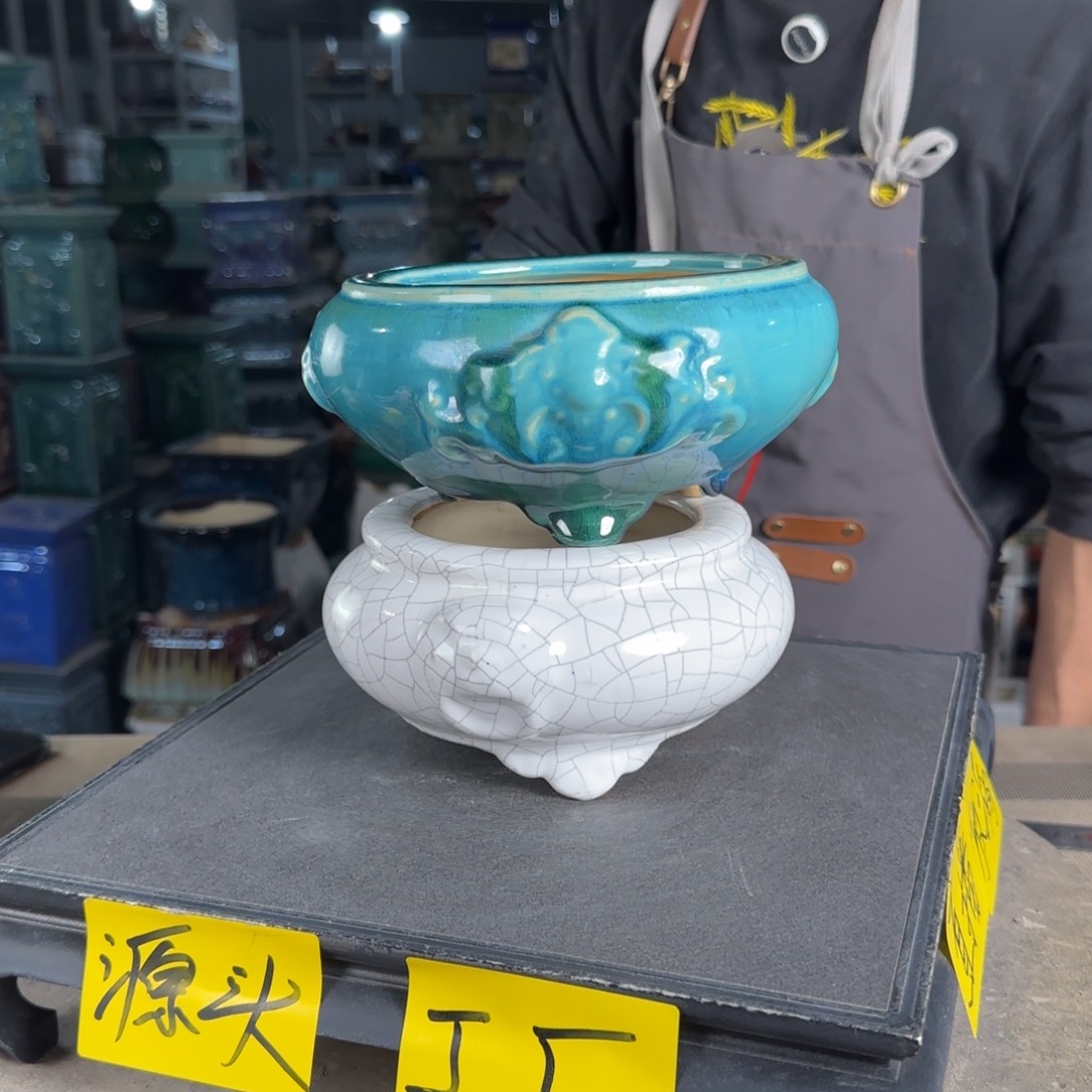 一风堂石湾花盆。微瑕