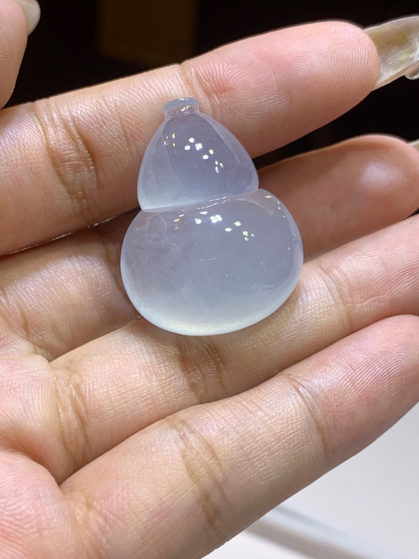 缅甸天然翡翠A货，高冰葫芦饱满大气，毛衣链妥妥的31.2/24.1/10.9