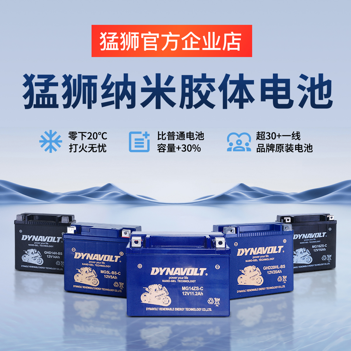 猛狮摩托车原装春风宝马钱江隆鑫无极哈雷钱江三阳KTM宗申12V电池