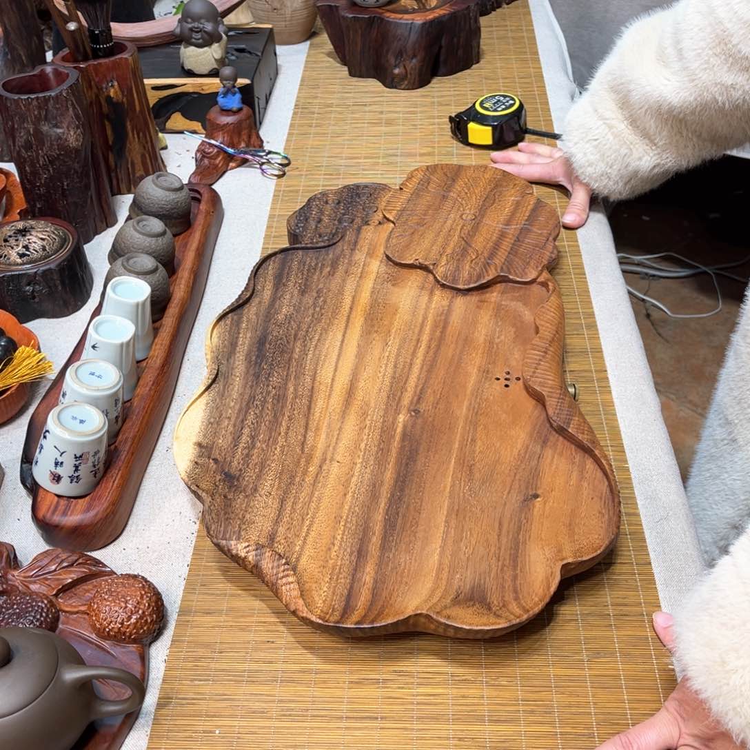 南美胡桃木荷叶湿泡盘