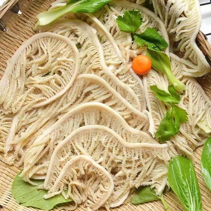 蒸汽白千层毛肚新鲜冷吃火锅白千层牛肚百叶 固形物含量70%以上