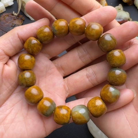 和田玉未镶嵌挂件拳*