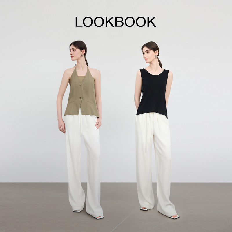 【品牌专柜】亦谷休闲裤女2025年夏季新款爆款宽松款裤子G5SAK329