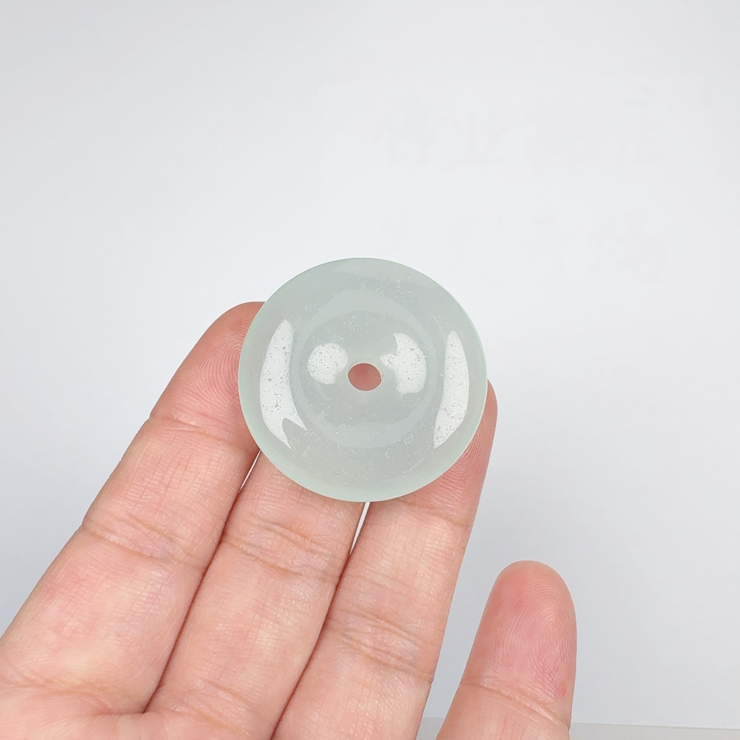 z210蓝冰小平安扣气质精美吊坠