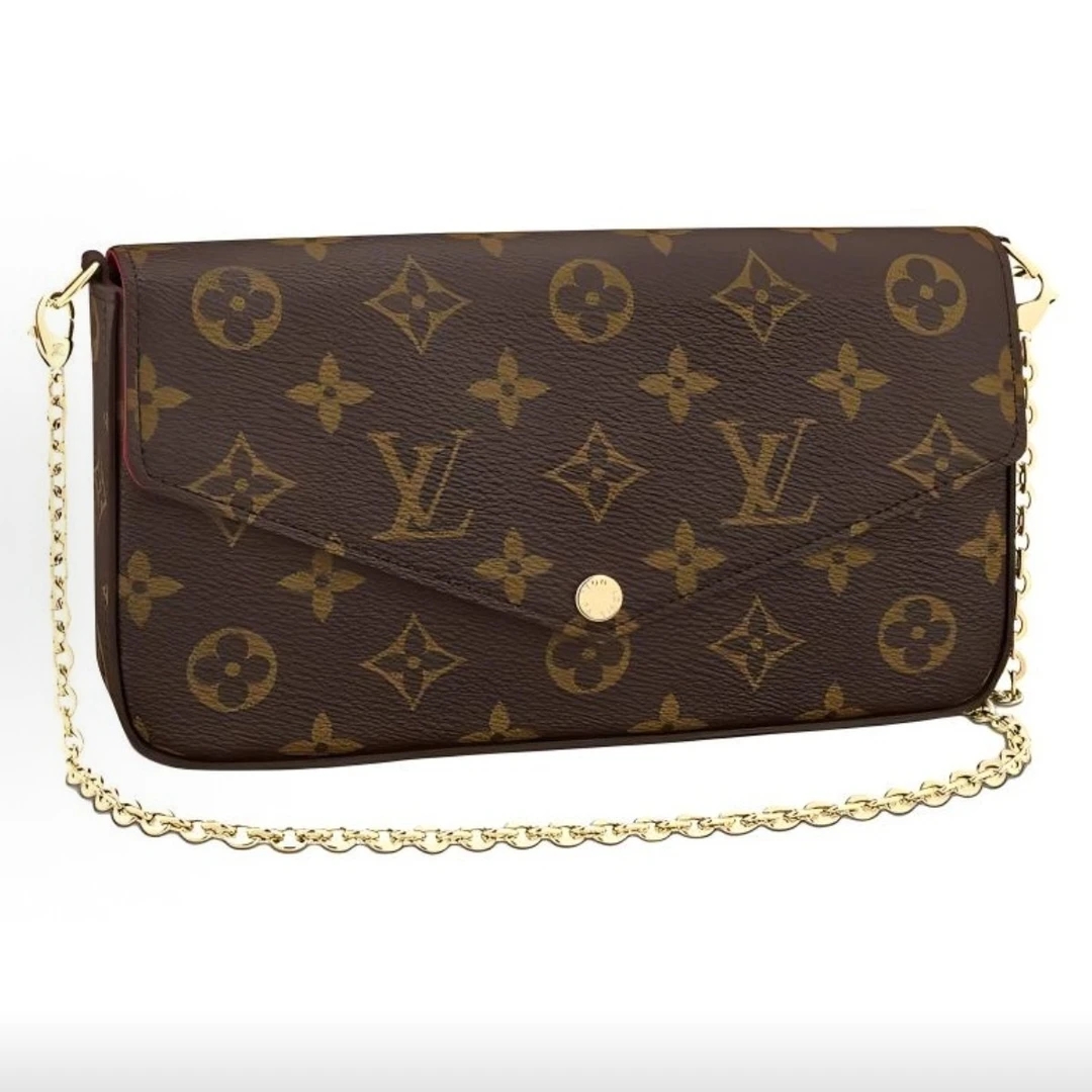 95新 LouisVuitton/路易威登 lv老花三合一链条包单肩包16263306