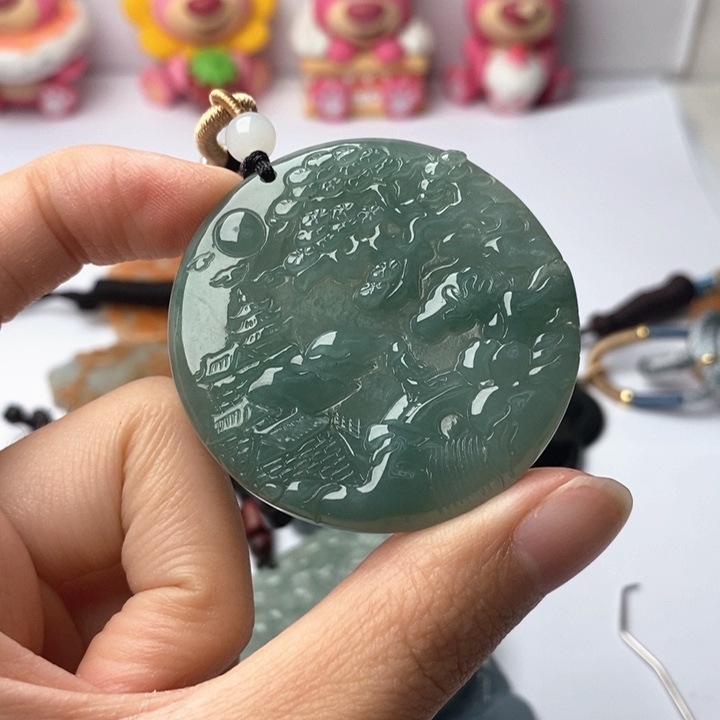翡翠未镶嵌颈饰翡翠