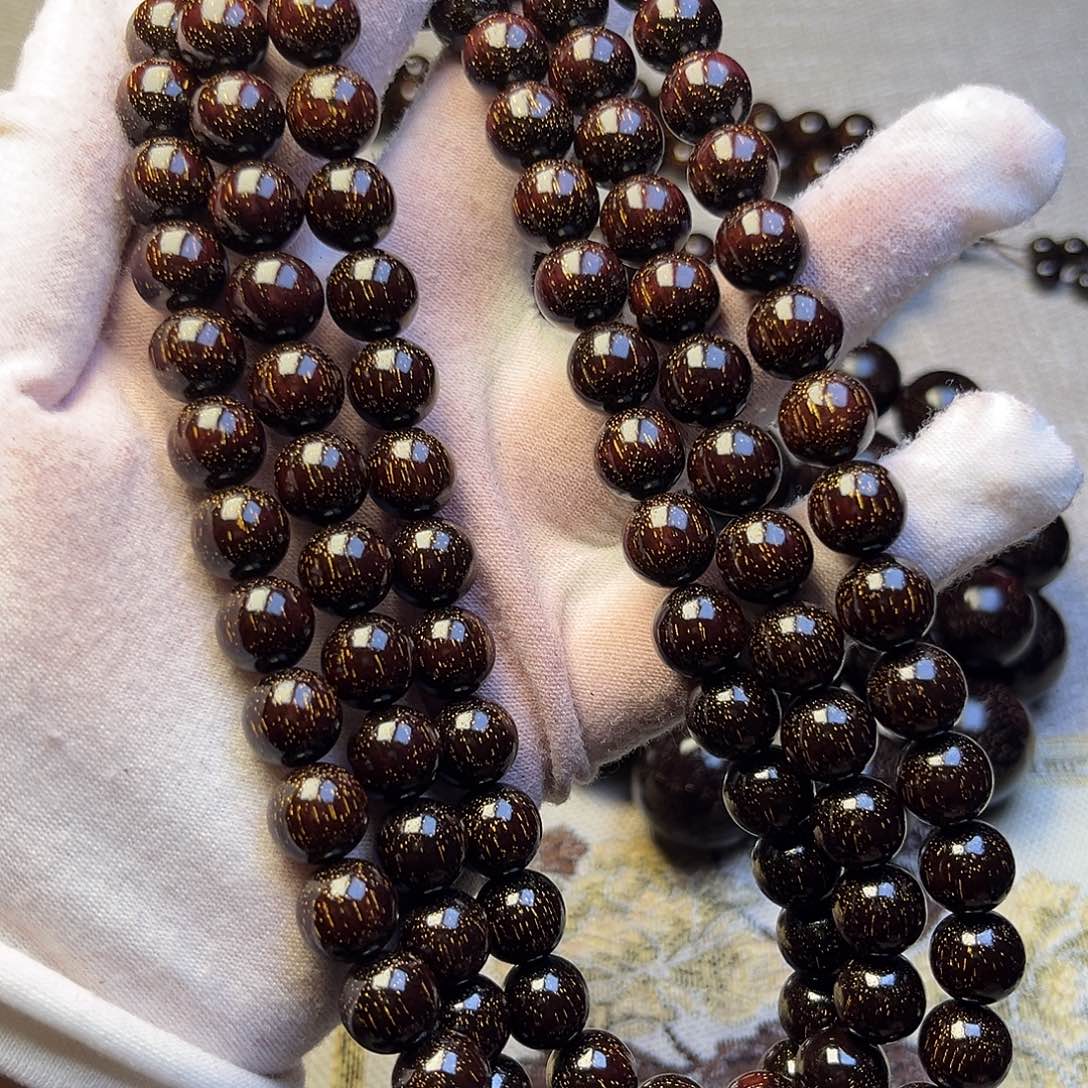 檀香紫檀（小叶紫檀）1.0 108颗满天星