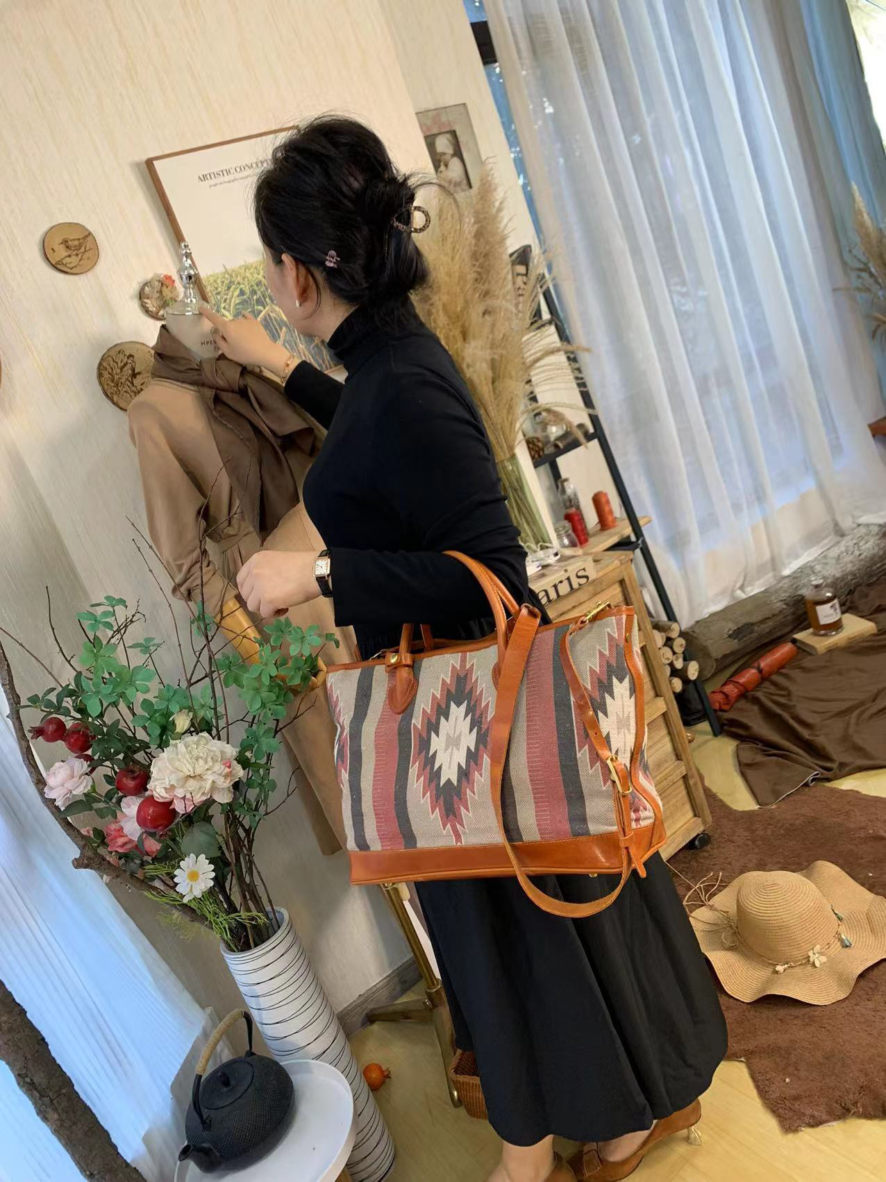 腋下包单肩斜挎包真皮女包头层牛皮手机包