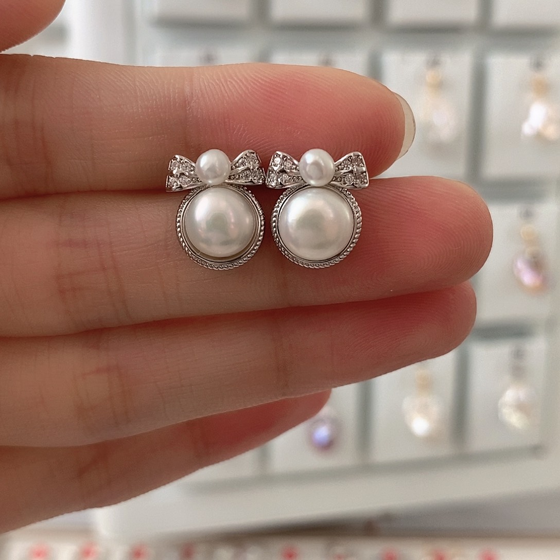 淡水珍珠颈饰银S925镶嵌