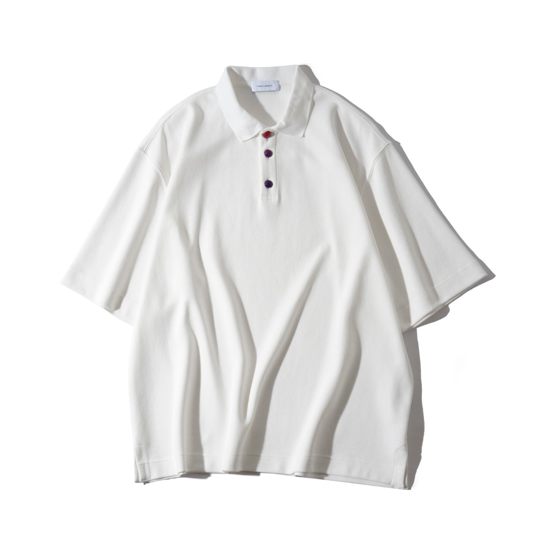 25春夏新款宽松简约短袖POLO衬衫男 3001