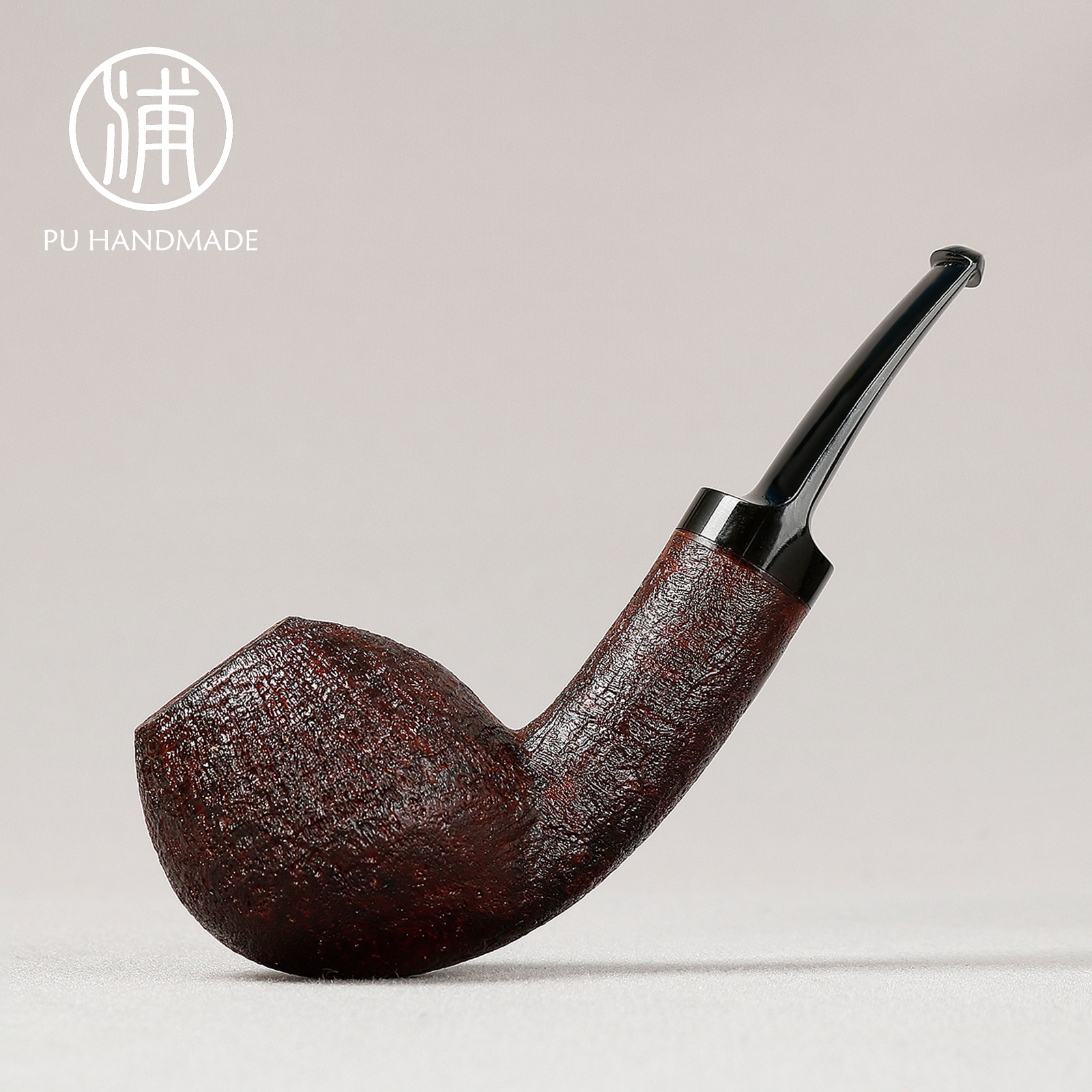 国师浦时 喷砂 河豚郁金香 3毫米 手工石楠木烟斗