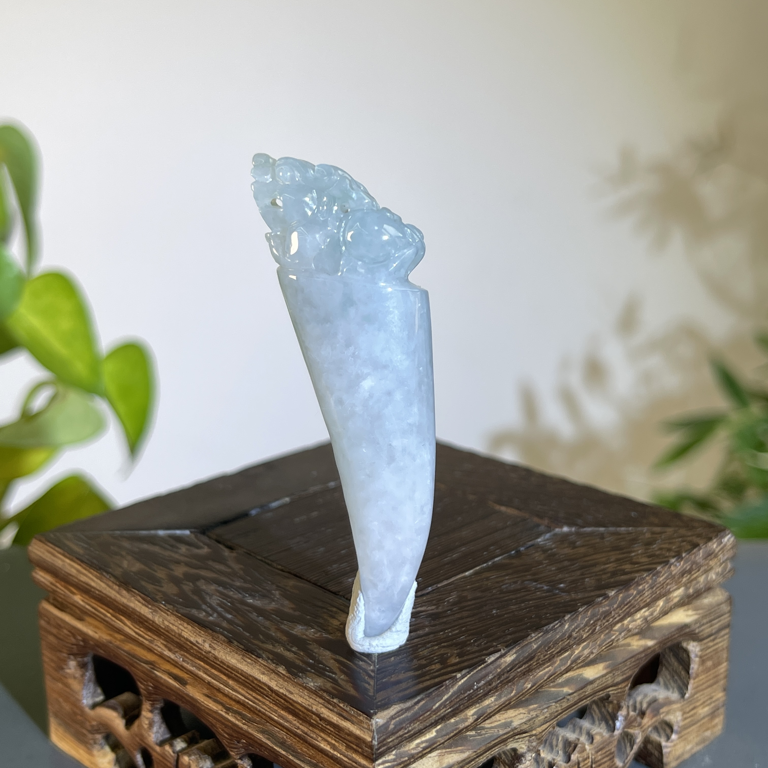 JXB10-24 天然缅甸A货翡翠 龙牙