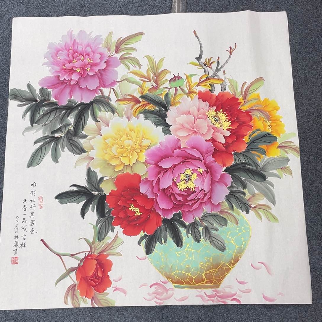 国画纯手绘字画宣纸