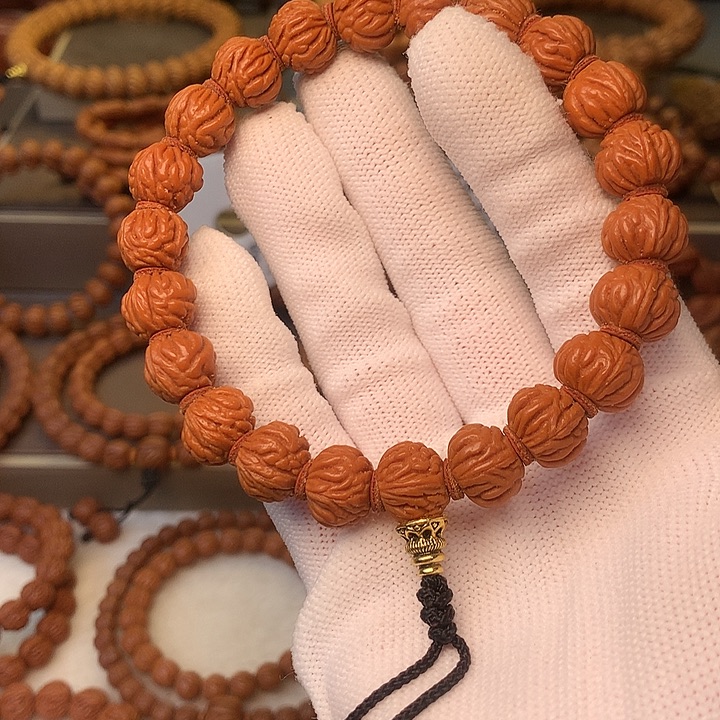 桃核手串秦岭龙纹