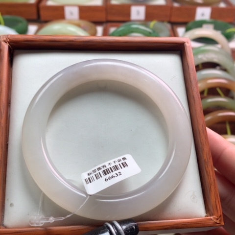 和田玉手镯未镶嵌58-59