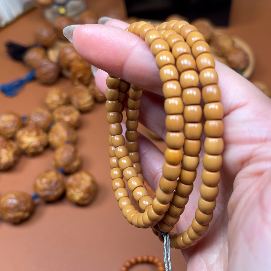 J***锦橄榄核手串/手链5.9核尖直切120