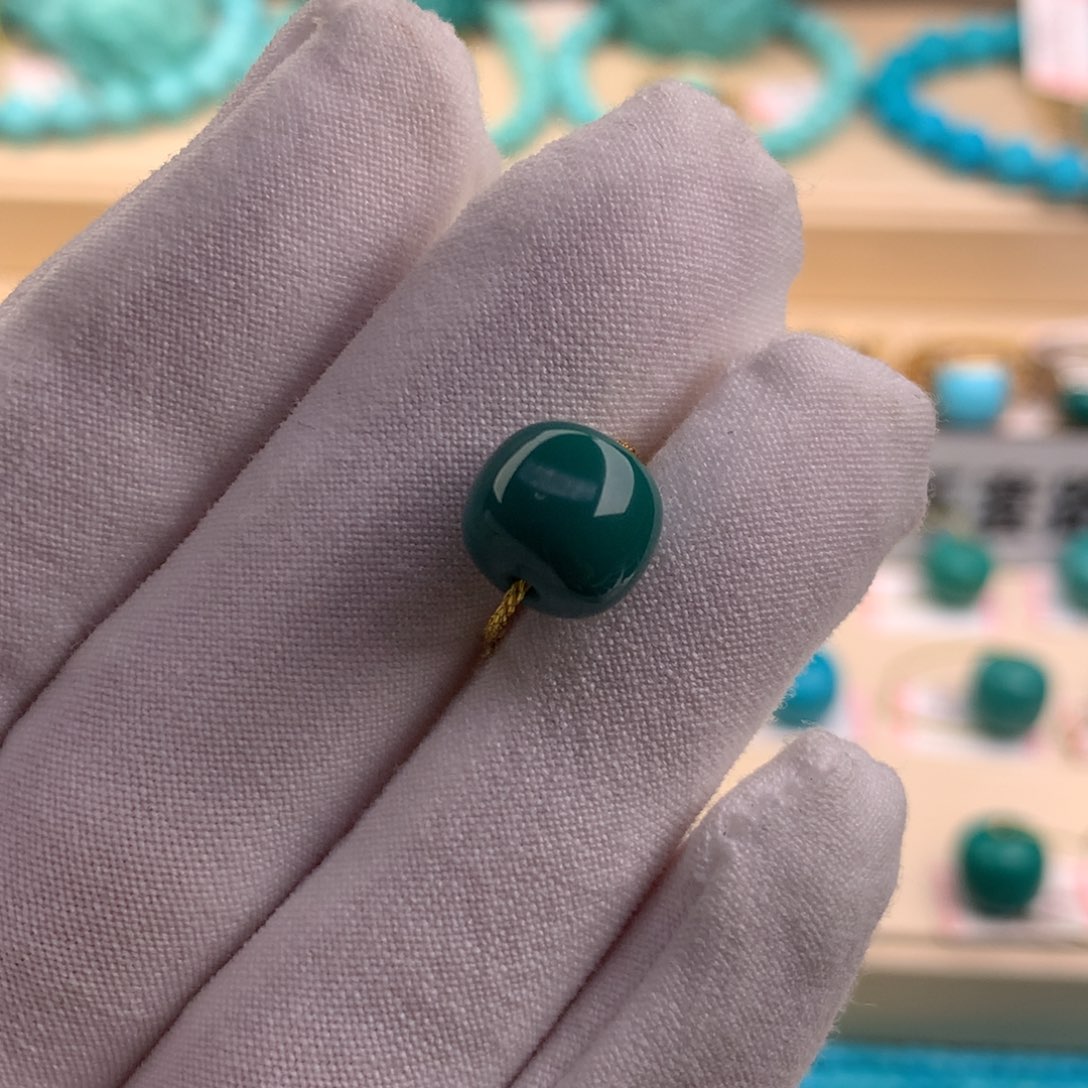 绿松石珠宝奇石未镶嵌10×8.9